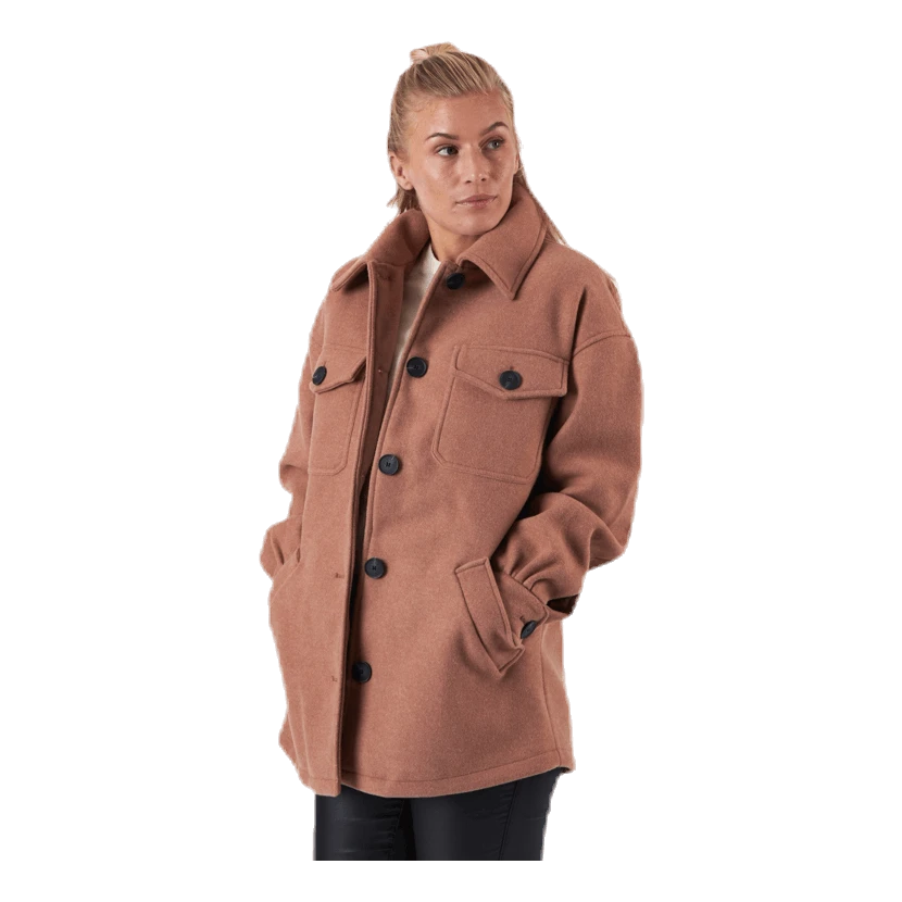 ONLY Liva Shacket Otw Beige 3 ONLY Liva Shacket Otw Beige