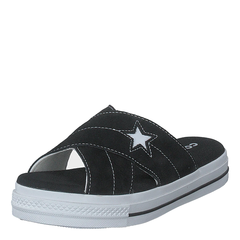 Converse One Star Sandal Black/black/white 4 Converse One Star Sandal Black/black/white - Image 2