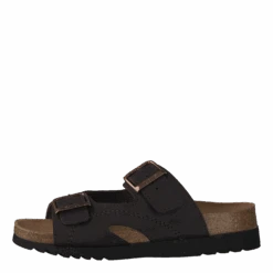 Scholl Moldava Wg Ad Oiled Leather Dk Brown/rose Gold