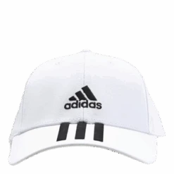 ADIDAS Baseball 3 Stripes Cap Cotton Twill White / Black / Black -BJØRN BORG kauppa 60441 88 004