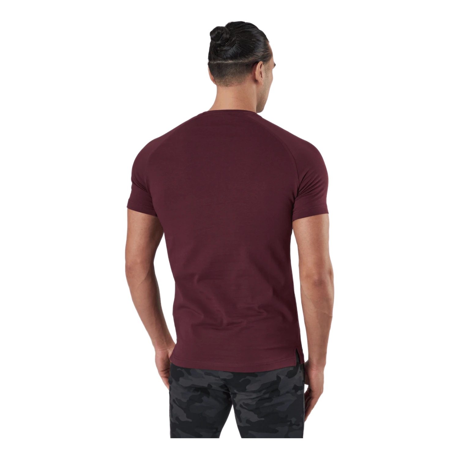 Gym Tapered Tee Maroon 4 Gym Tapered Tee Maroon - Image 2