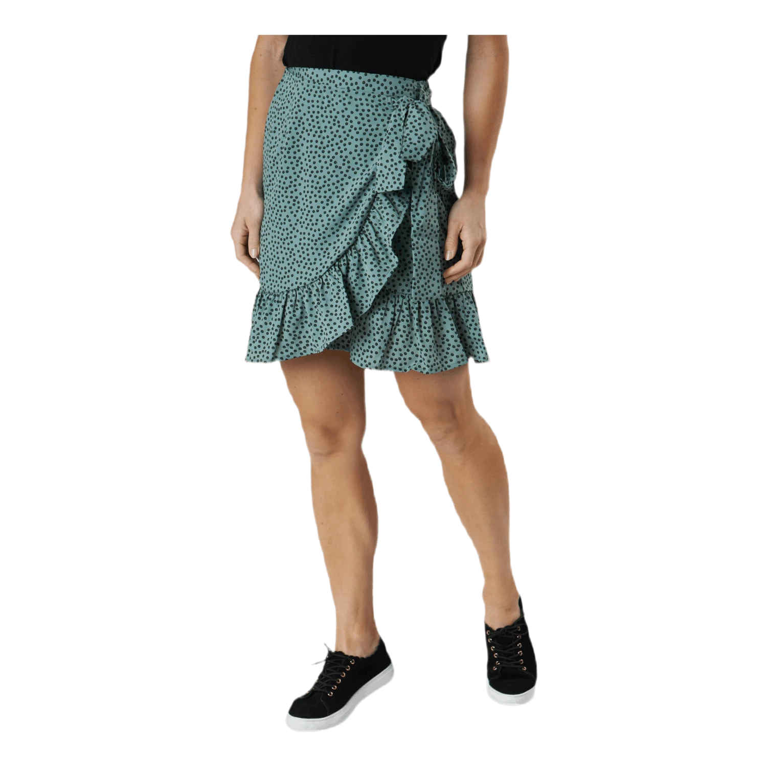 ONLY Olivia Wrap Skirt Wvn Green 4 ONLY Olivia Wrap Skirt Wvn Green - Image 2
