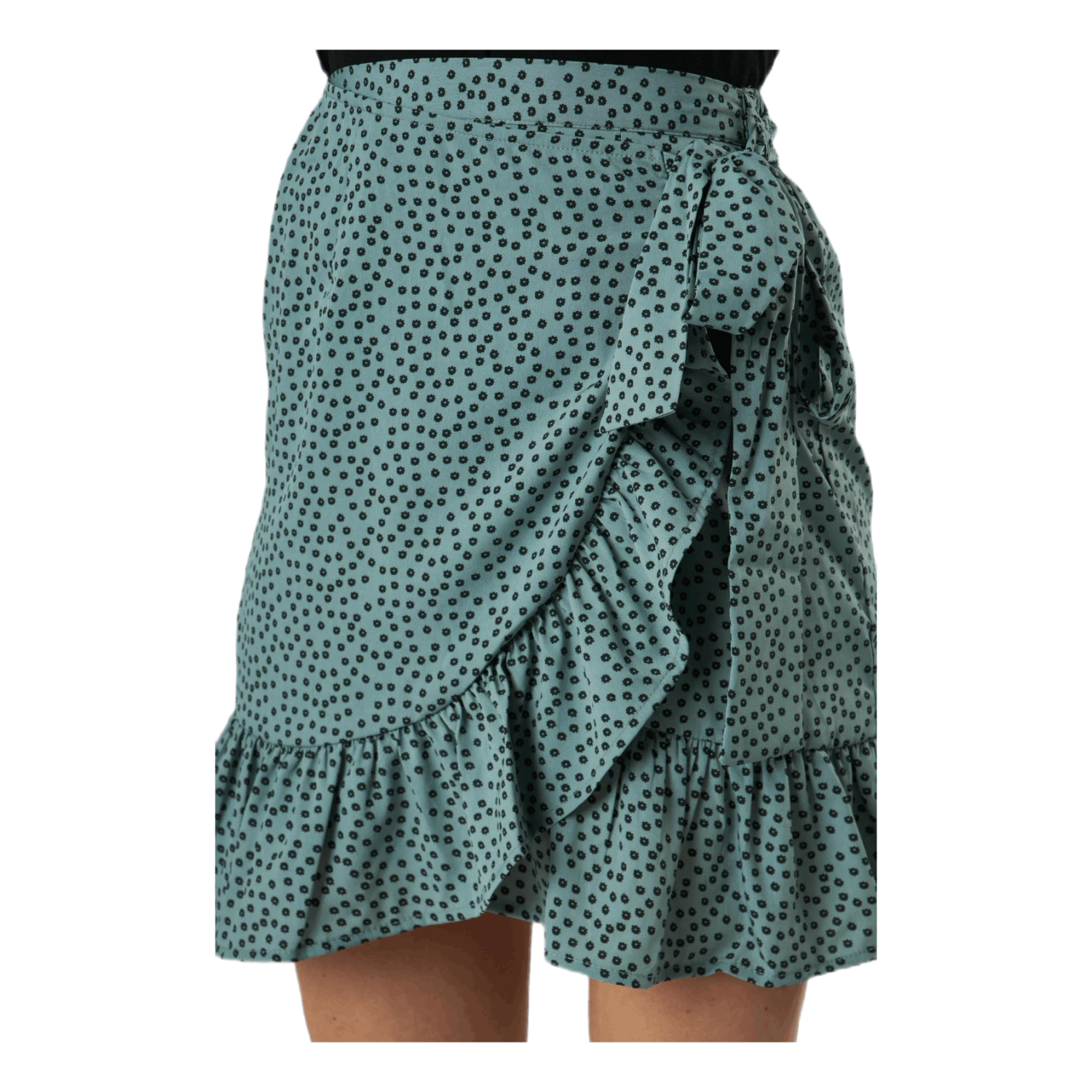 ONLY Olivia Wrap Skirt Wvn Green 6 ONLY Olivia Wrap Skirt Wvn Green - Image 4