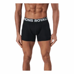 Mons Royale Hold 'em Shorty Boxer Black