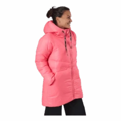 W. Mid Length Shiny Jacket Happy Pink -BJØRN BORG kauppa 60471 10 002