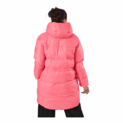W. Mid Length Shiny Jacket Happy Pink -BJØRN BORG kauppa 60471 10 003