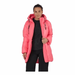 W. Mid Length Shiny Jacket Happy Pink -BJØRN BORG kauppa 60471 10 006
