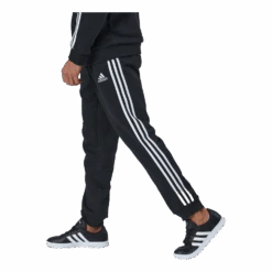 ADIDAS Essentials Tapered Cuff 3 Stripes Pants Black / White