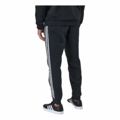 ADIDAS Essentials Tapered Cuff 3 Stripes Pants Black / White -BJØRN BORG kauppa 60489 65 004