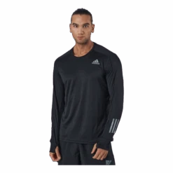 Adidas Own The Run Long Sleeve Tee M Black / Black