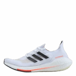 ADIDAS Ultraboost 21 Cloud White / Core Black / Solar Red