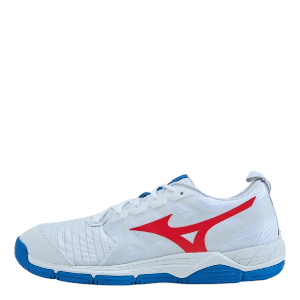 Mizuno Wave Supersonic 2 White / Ignition Red / French 3 Mizuno Wave Supersonic 2 White / Ignition Red / French