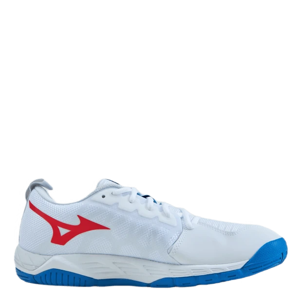 Mizuno Wave Supersonic 2 White / Ignition Red / French 5 Mizuno Wave Supersonic 2 White / Ignition Red / French - Image 3