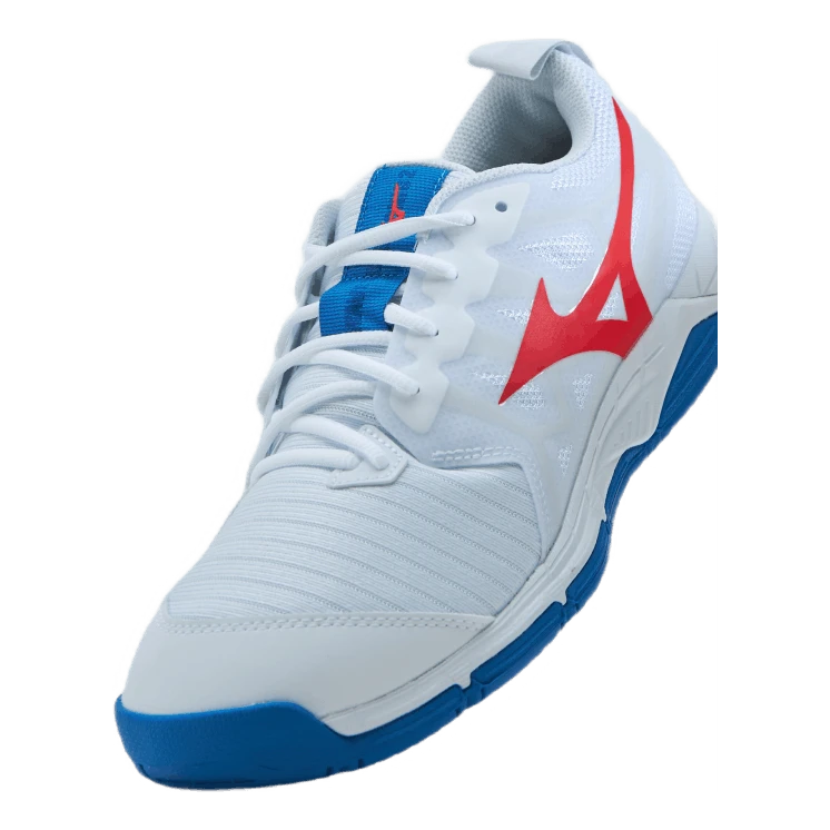 Mizuno Wave Supersonic 2 White / Ignition Red / French 8 Mizuno Wave Supersonic 2 White / Ignition Red / French - Image 6