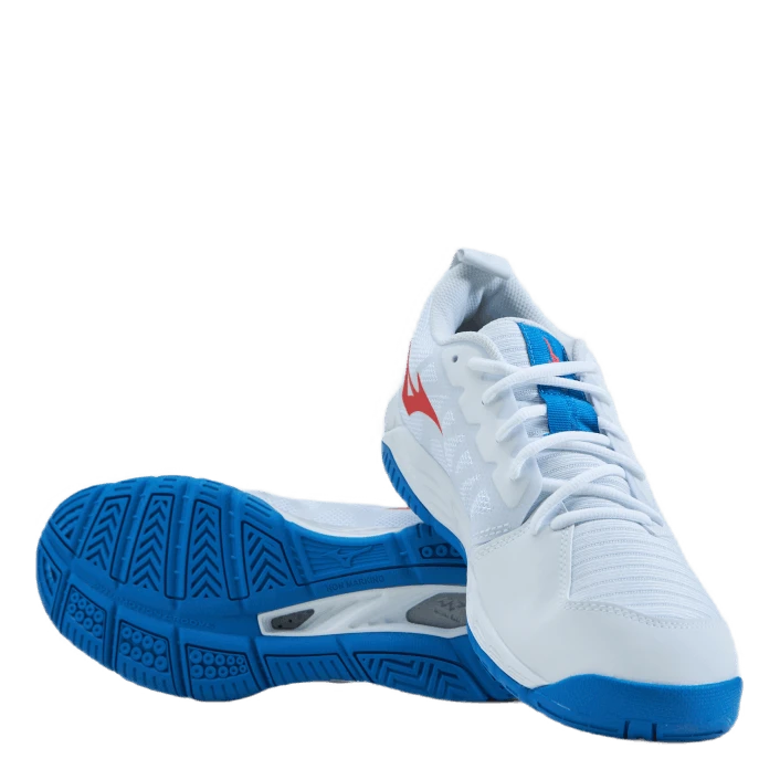 Mizuno Wave Supersonic 2 White / Ignition Red / French 9 Mizuno Wave Supersonic 2 White / Ignition Red / French - Image 7