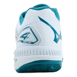 Mizuno Wave Exceed Tour 4 Cc White / Harbor Blue / Firecrac 4 Mizuno Wave Exceed Tour 4 Cc White / Harbor Blue / Firecrac - Image 2