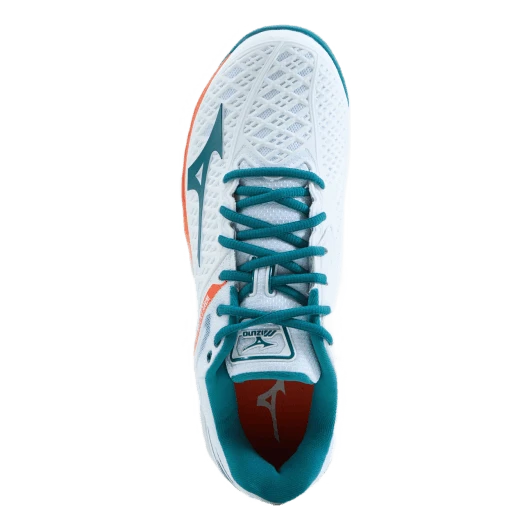 Mizuno Wave Exceed Tour 4 Cc White / Harbor Blue / Firecrac 7 Mizuno Wave Exceed Tour 4 Cc White / Harbor Blue / Firecrac - Image 5