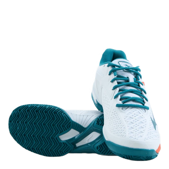 Mizuno Wave Exceed Tour 4 Cc White / Harbor Blue / Firecrac 9 Mizuno Wave Exceed Tour 4 Cc White / Harbor Blue / Firecrac - Image 7