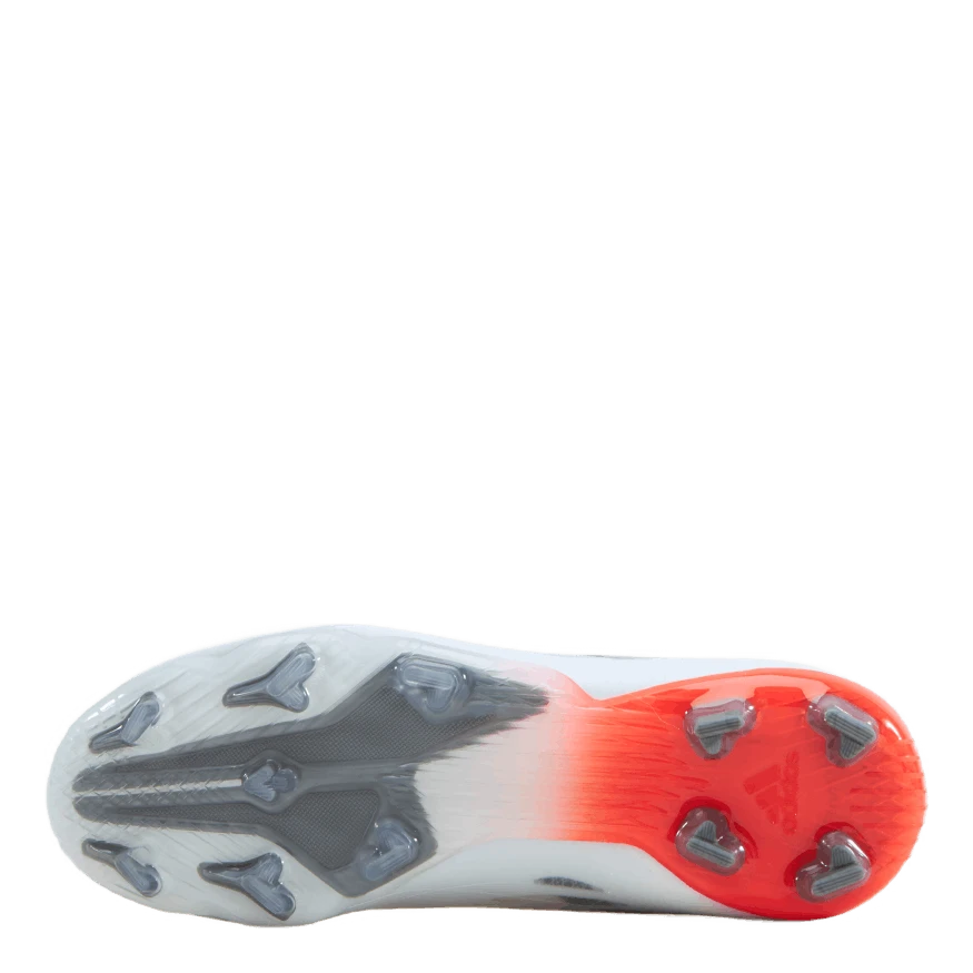 ADIDAS X Speedflow.1 Fg J Cloud White / Iron Metallic / Solar Red 6 ADIDAS X Speedflow.1 Fg J Cloud White / Iron Metallic / Solar Red - Image 4