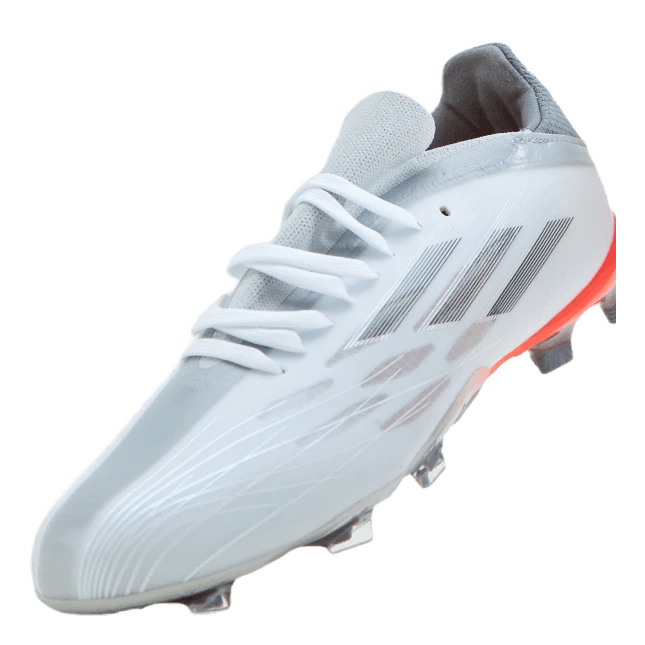 ADIDAS X Speedflow.1 Fg J Cloud White / Iron Metallic / Solar Red 8 ADIDAS X Speedflow.1 Fg J Cloud White / Iron Metallic / Solar Red - Image 6