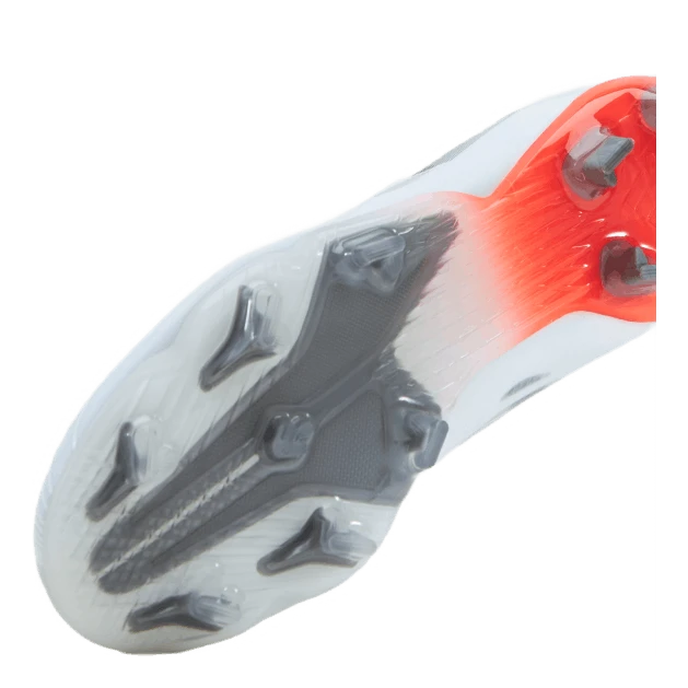 ADIDAS X Speedflow.1 Fg J Cloud White / Iron Metallic / Solar Red 9 ADIDAS X Speedflow.1 Fg J Cloud White / Iron Metallic / Solar Red - Image 7