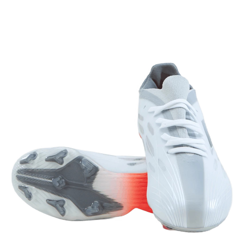 ADIDAS X Speedflow.1 Fg J Cloud White / Iron Metallic / Solar Red 10 ADIDAS X Speedflow.1 Fg J Cloud White / Iron Metallic / Solar Red - Image 8