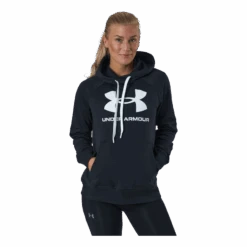 Under Armour Rival Fleece Logo Hoodie Black