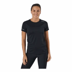 2XU Aero Tee Black/silver Reflective