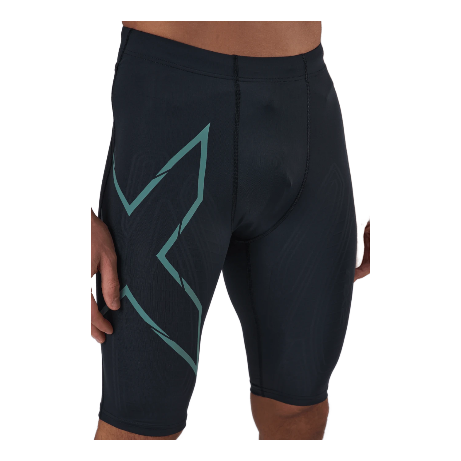 2XU Light Speed Compression Short Black/silver Sage Reflective 7 2XU Light Speed Compression Short Black/silver Sage Reflective - Image 5