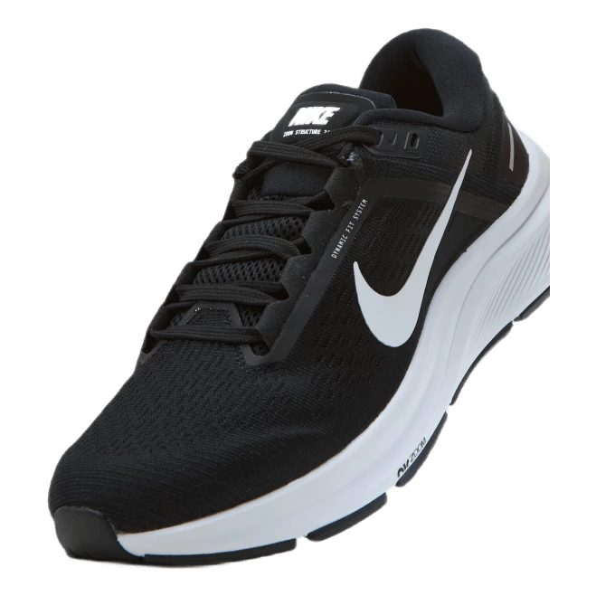 Nike Air Zoom Structure 24 Women's Road Running Shoes BLACK/WHITE 8 Nike Air Zoom Structure 24 Women's Road Running Shoes BLACK/WHITE - Image 6