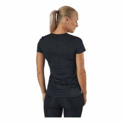 Nike Dri-FIT One Women's Slim Fit Short-Sleeve Top BLACK/WHITE -BJØRN BORG kauppa 60517 32 004
