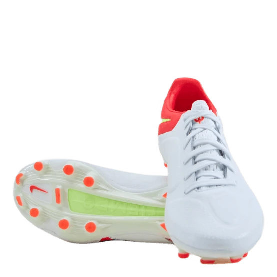 Nike Tiempo Legend 9 Pro Fg Firm-gr White/volt-bright Crimson 10 Nike Tiempo Legend 9 Pro Fg Firm-gr White/volt-bright Crimson - Image 8