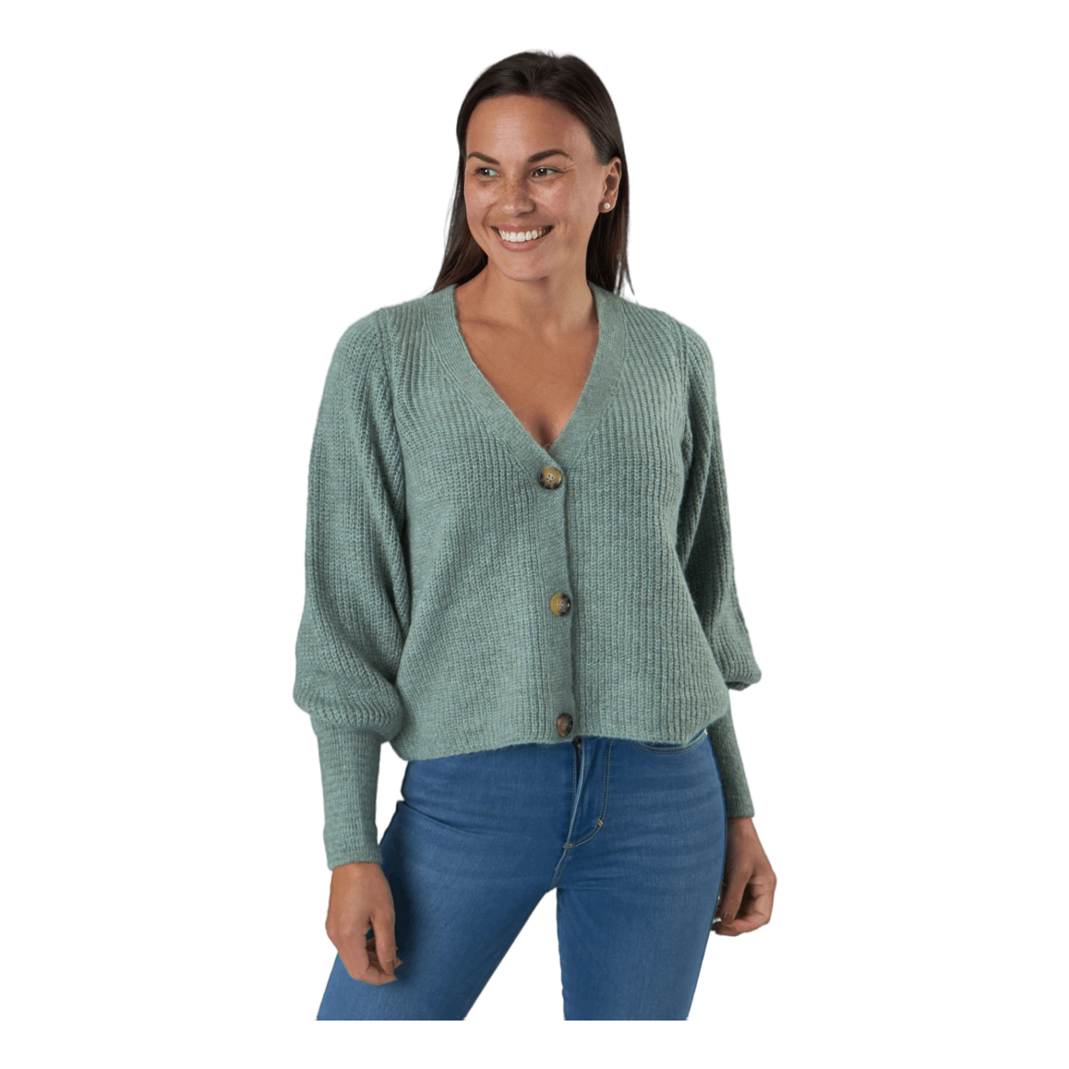 ONLY Onlclare L/s Cardigan Knt Granite Green 3 ONLY Onlclare L/s Cardigan Knt Granite Green