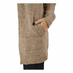 Pieces Pcellen Ls Long Knit Cardigan Silver Mink -BJØRN BORG kauppa 60522 73 005