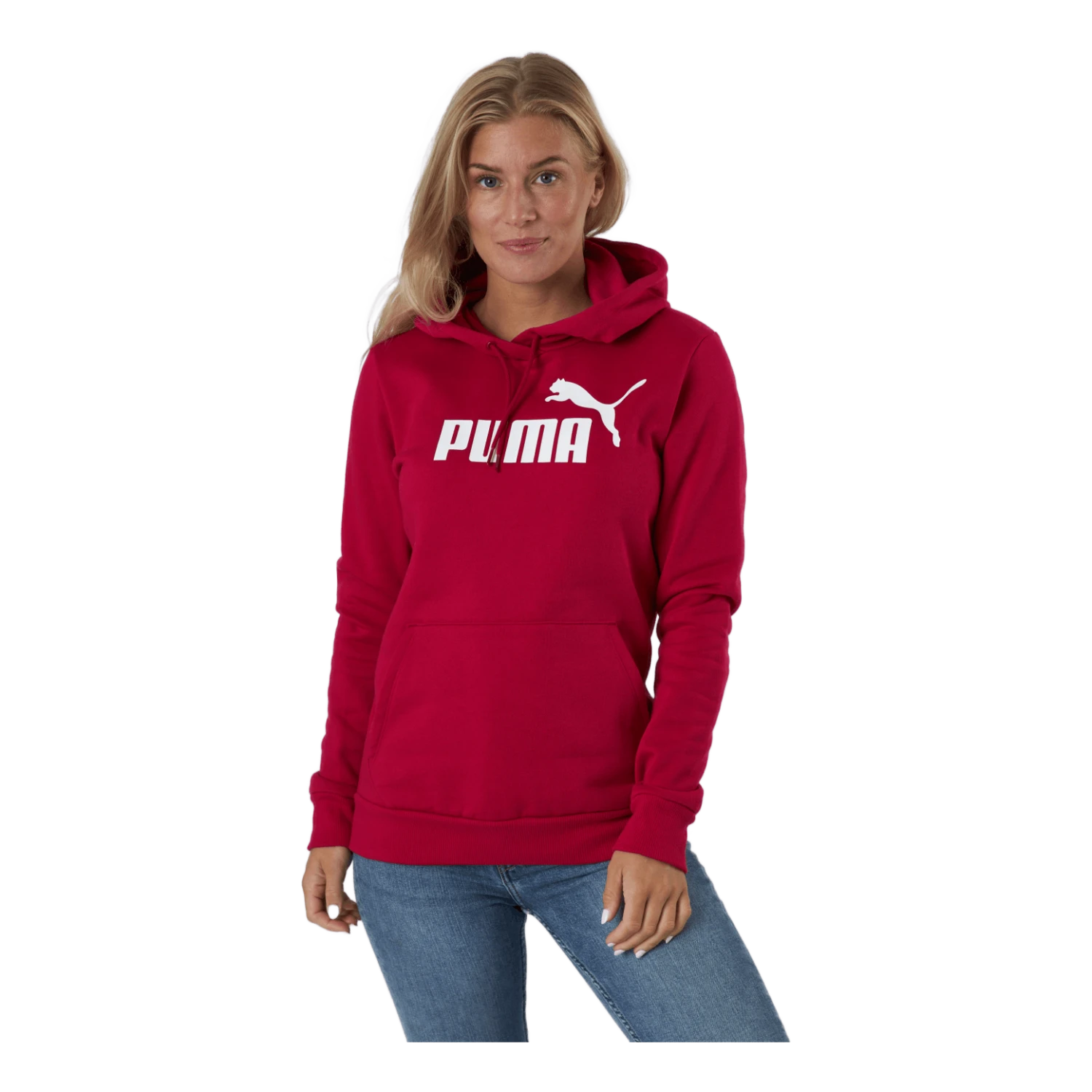 Puma Ess Logo Hoodie Fl (s) Persian Red 3 Puma Ess Logo Hoodie Fl (s) Persian Red