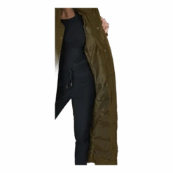 Whistler Joan W Long Puffer Jacket Dark Olive -BJØRN BORG kauppa 60528 49 006