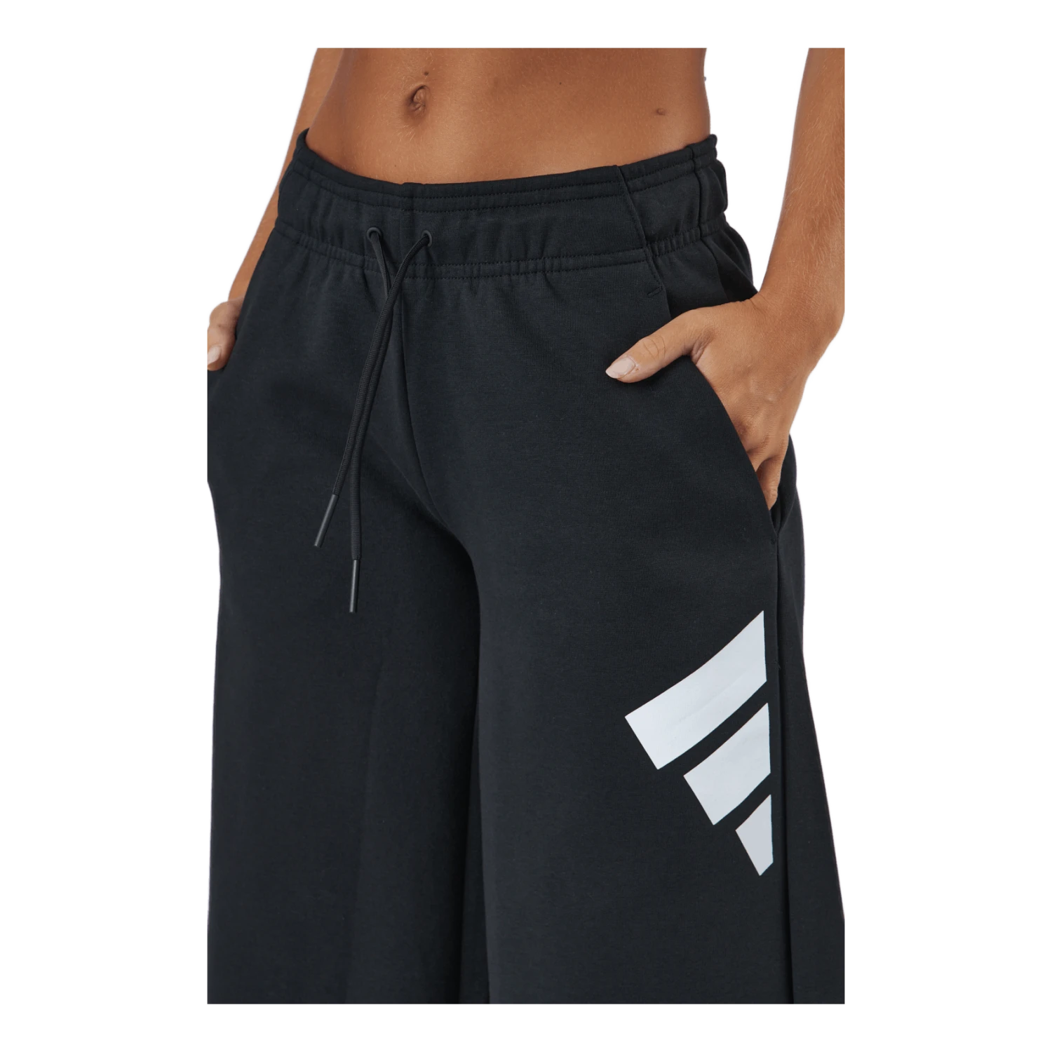 Adidas Sportswear Three Bar Wide Pants Black 6 Adidas Sportswear Three Bar Wide Pants Black - Image 4