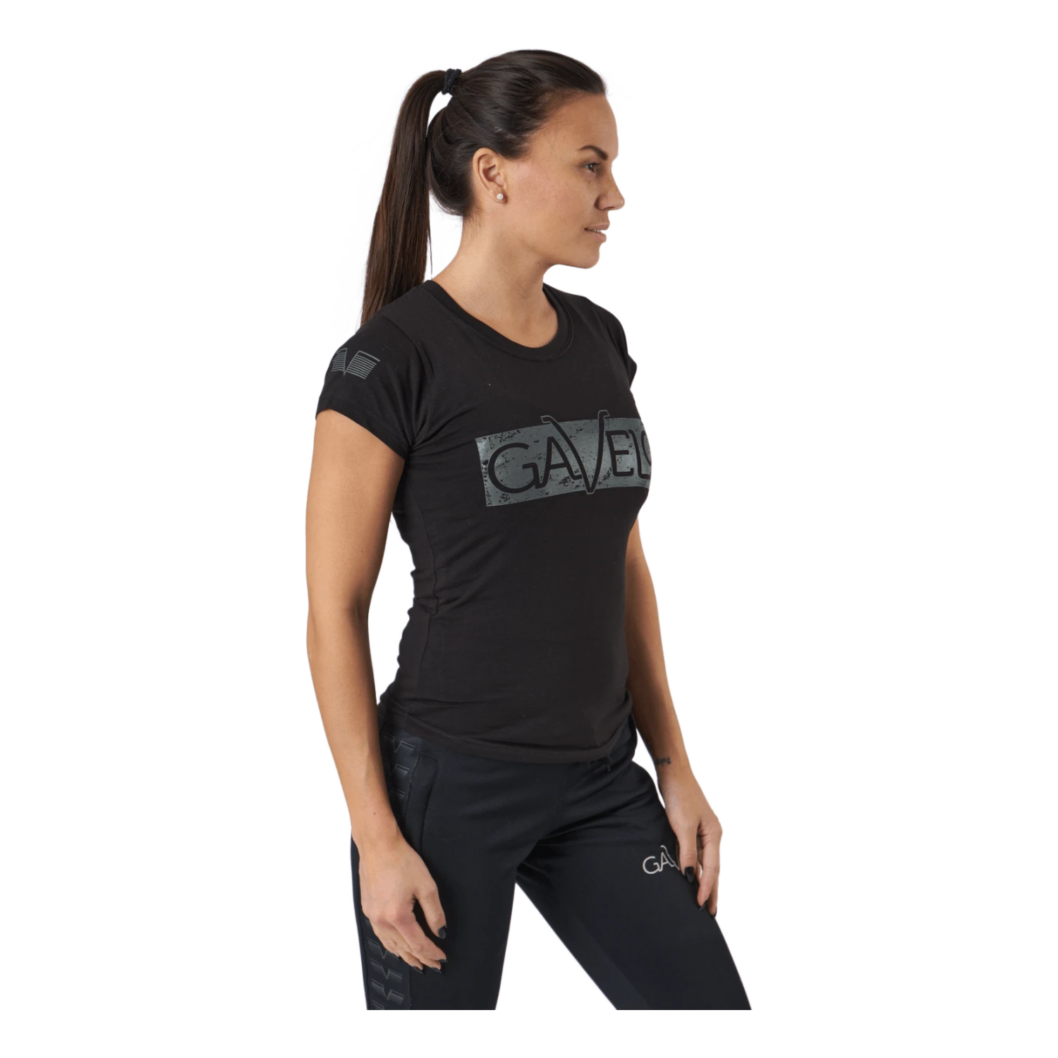 W Black Grey Logo T-shirt Black 4 W Black Grey Logo T-shirt Black - Image 2