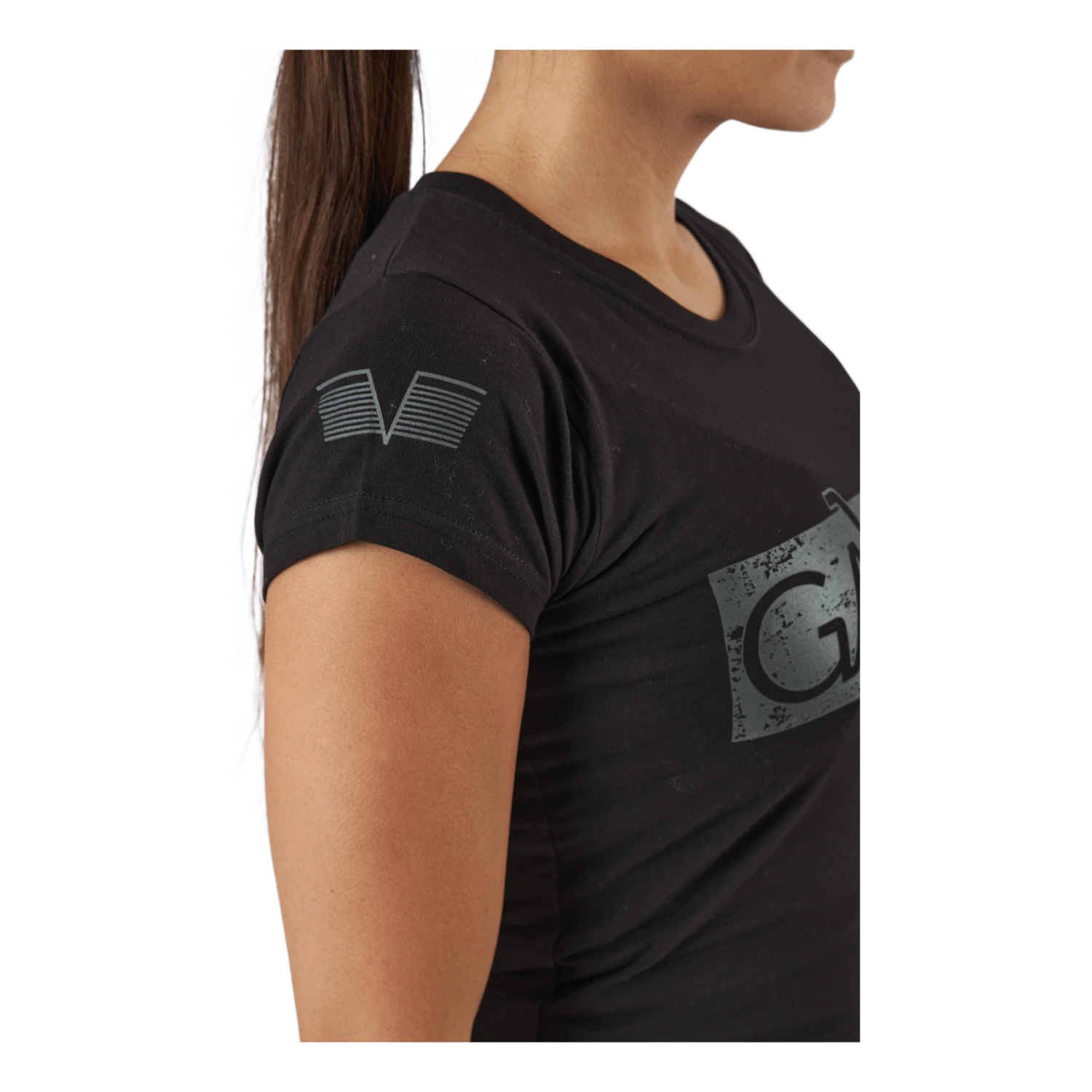 W Black Grey Logo T-shirt Black 7 W Black Grey Logo T-shirt Black - Image 5