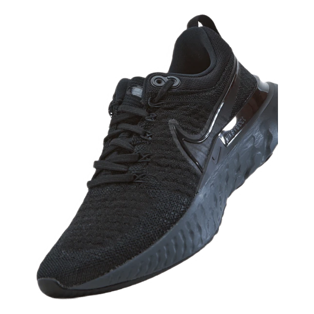 Nike React Infinity Run Flyknit 2 W Black/black-black-iron Grey 9 Nike React Infinity Run Flyknit 2 W Black/black-black-iron Grey - Image 7