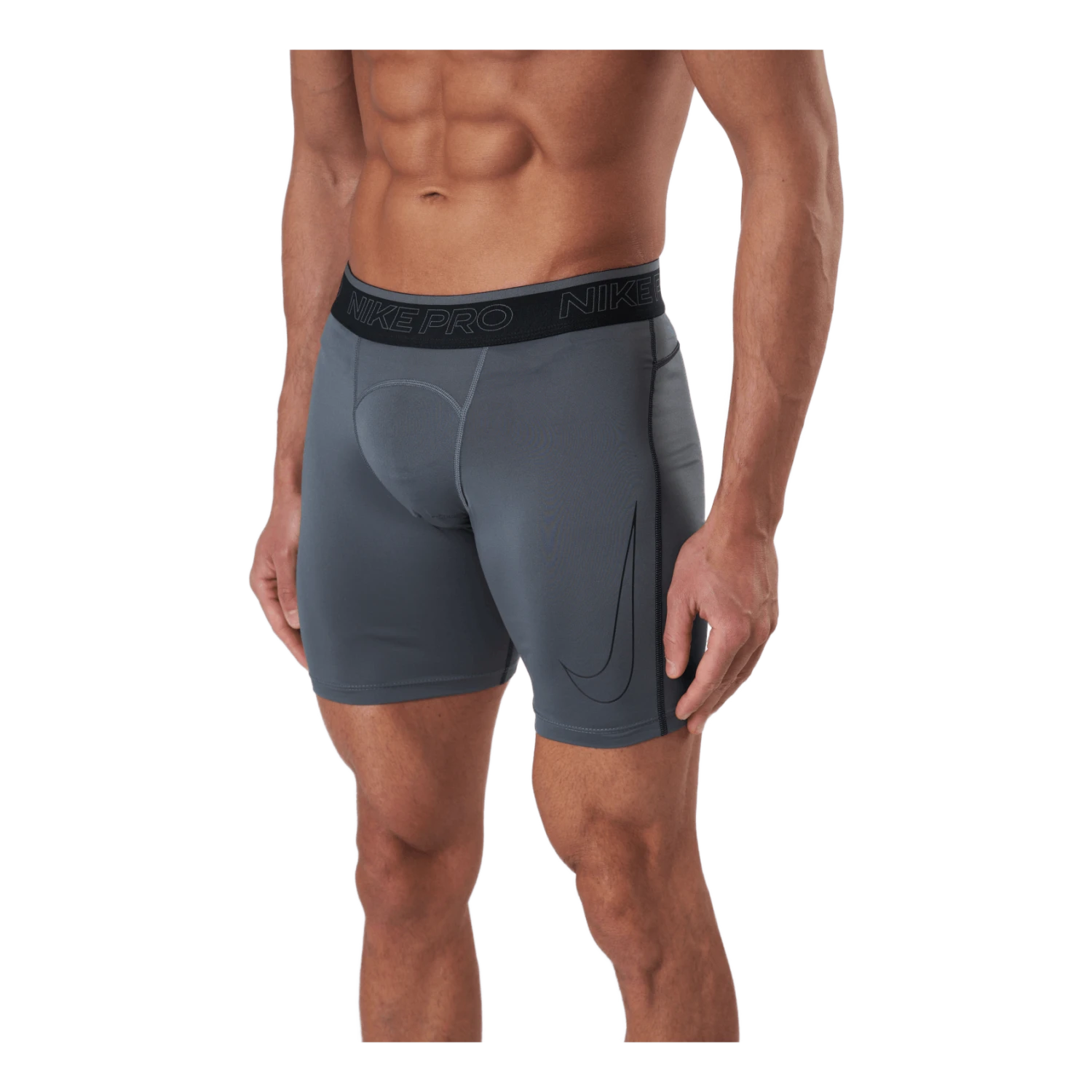 Nike Pro Dri-FIT Men's Shorts IRON GREY/BLACK/BLACK 4 Nike Pro Dri-FIT Men's Shorts IRON GREY/BLACK/BLACK - Image 2