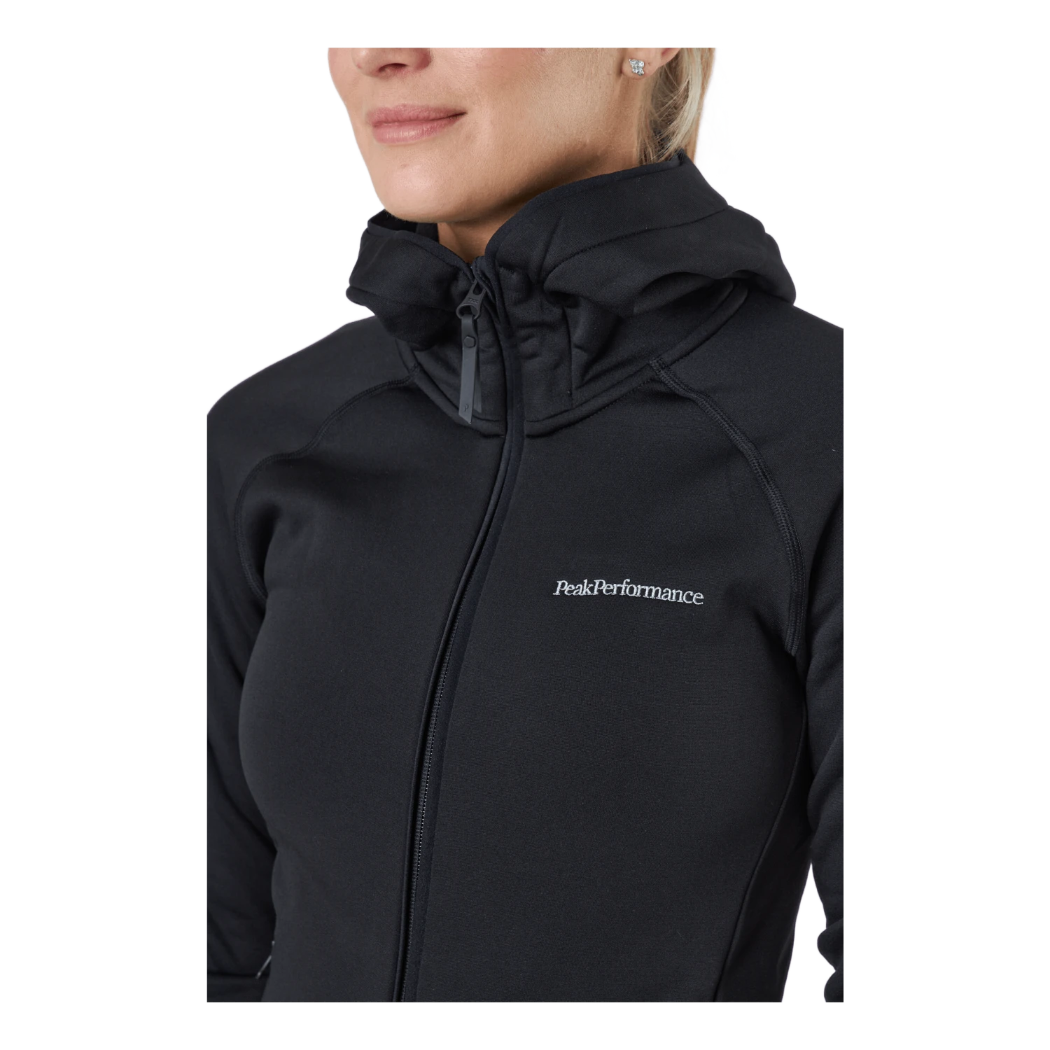 Peak Performance W Chill Light Zip Hood Black 6 Peak Performance W Chill Light Zip Hood Black - Image 4