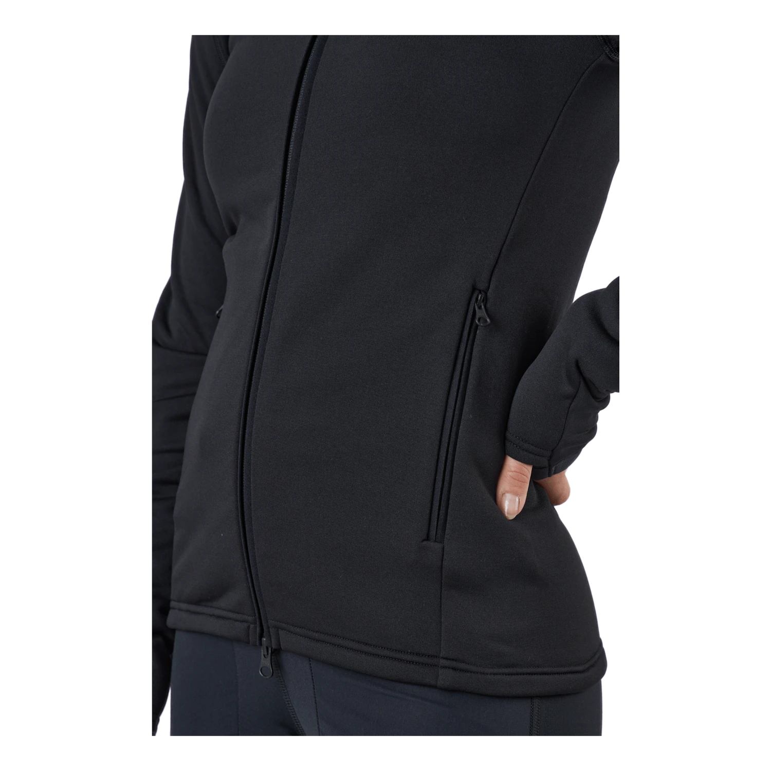 Peak Performance W Chill Light Zip Hood Black 7 Peak Performance W Chill Light Zip Hood Black - Image 5