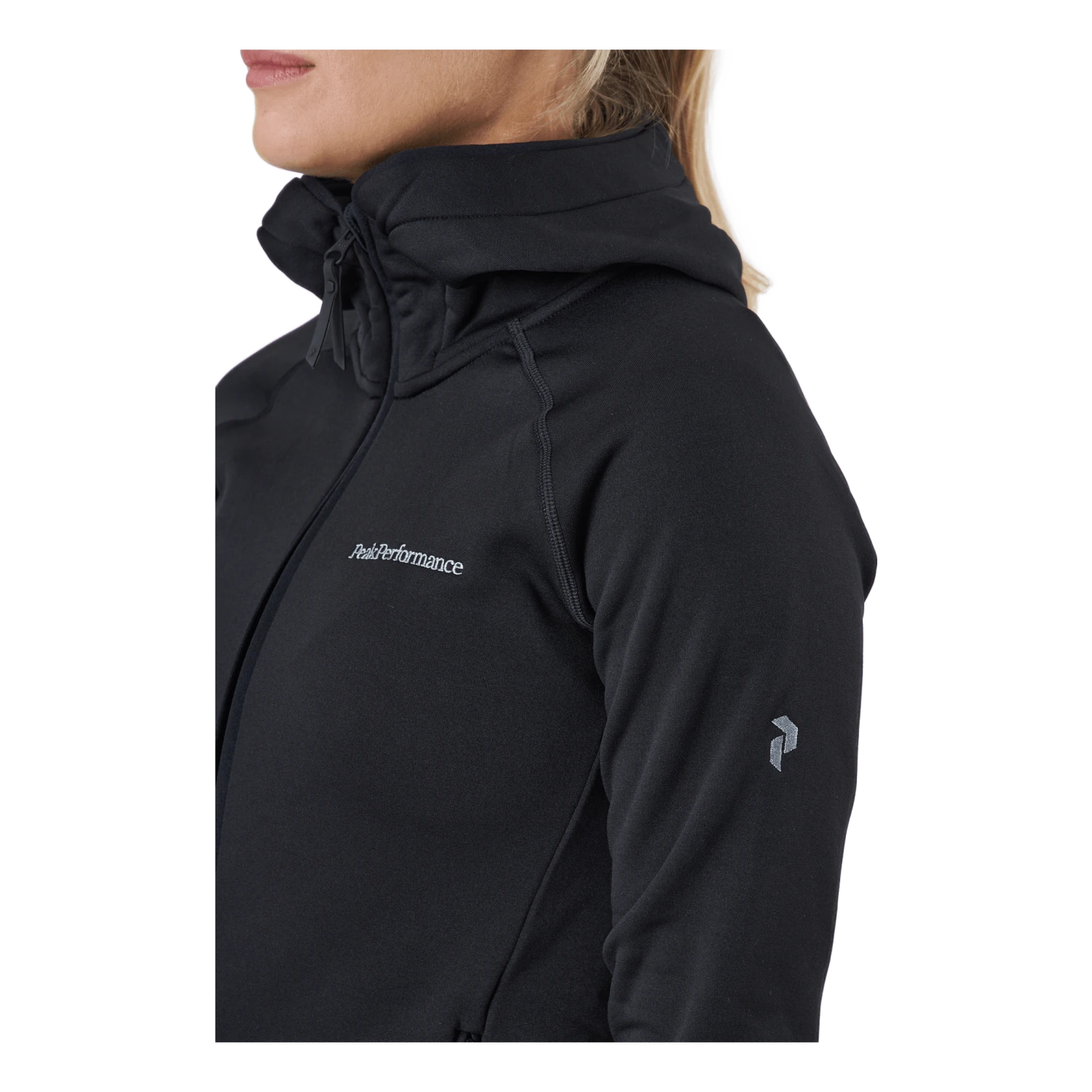 Peak Performance W Chill Light Zip Hood Black 8 Peak Performance W Chill Light Zip Hood Black - Image 6