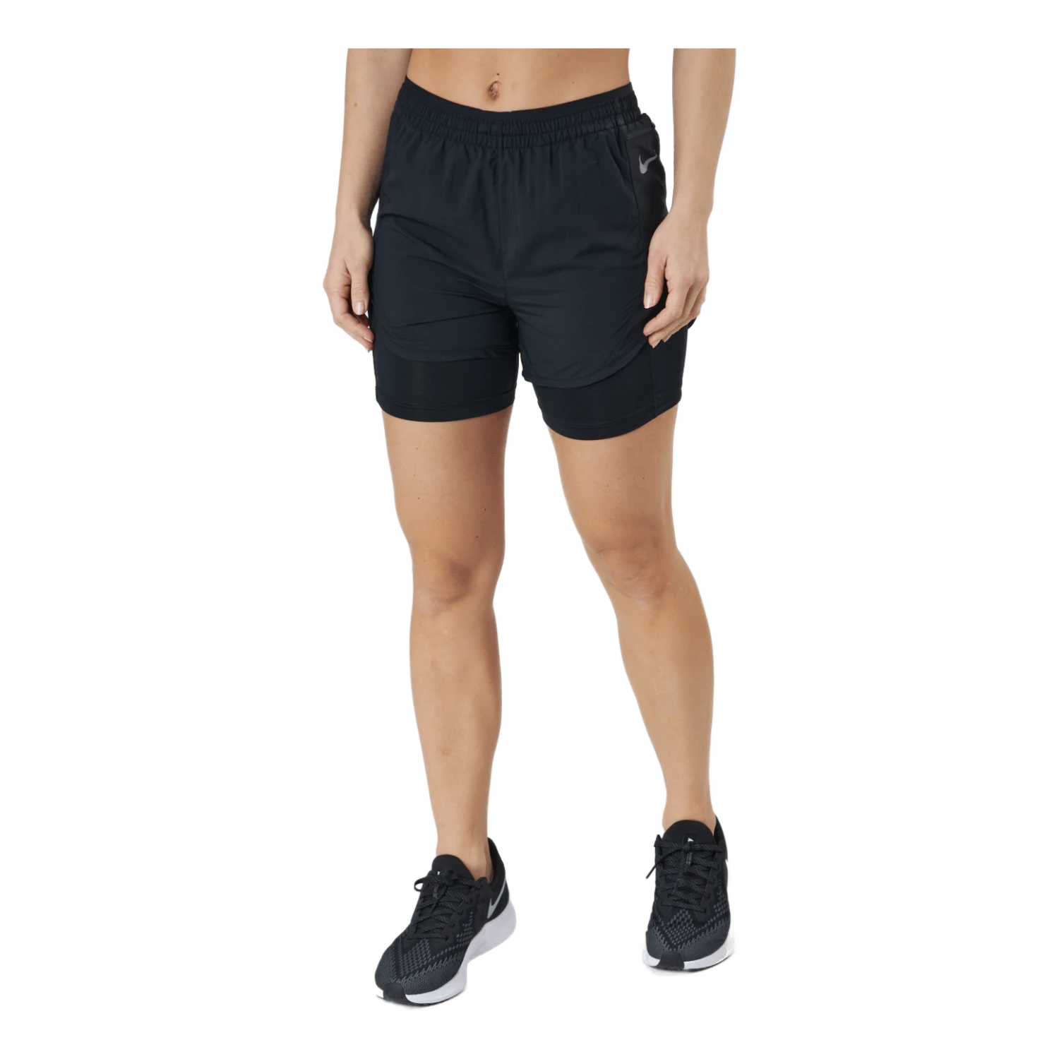 Nike Tempo Luxe Women's 2-in-1 Black/black/reflective Silv 3 Nike Tempo Luxe Women's 2-in-1 Black/black/reflective Silv