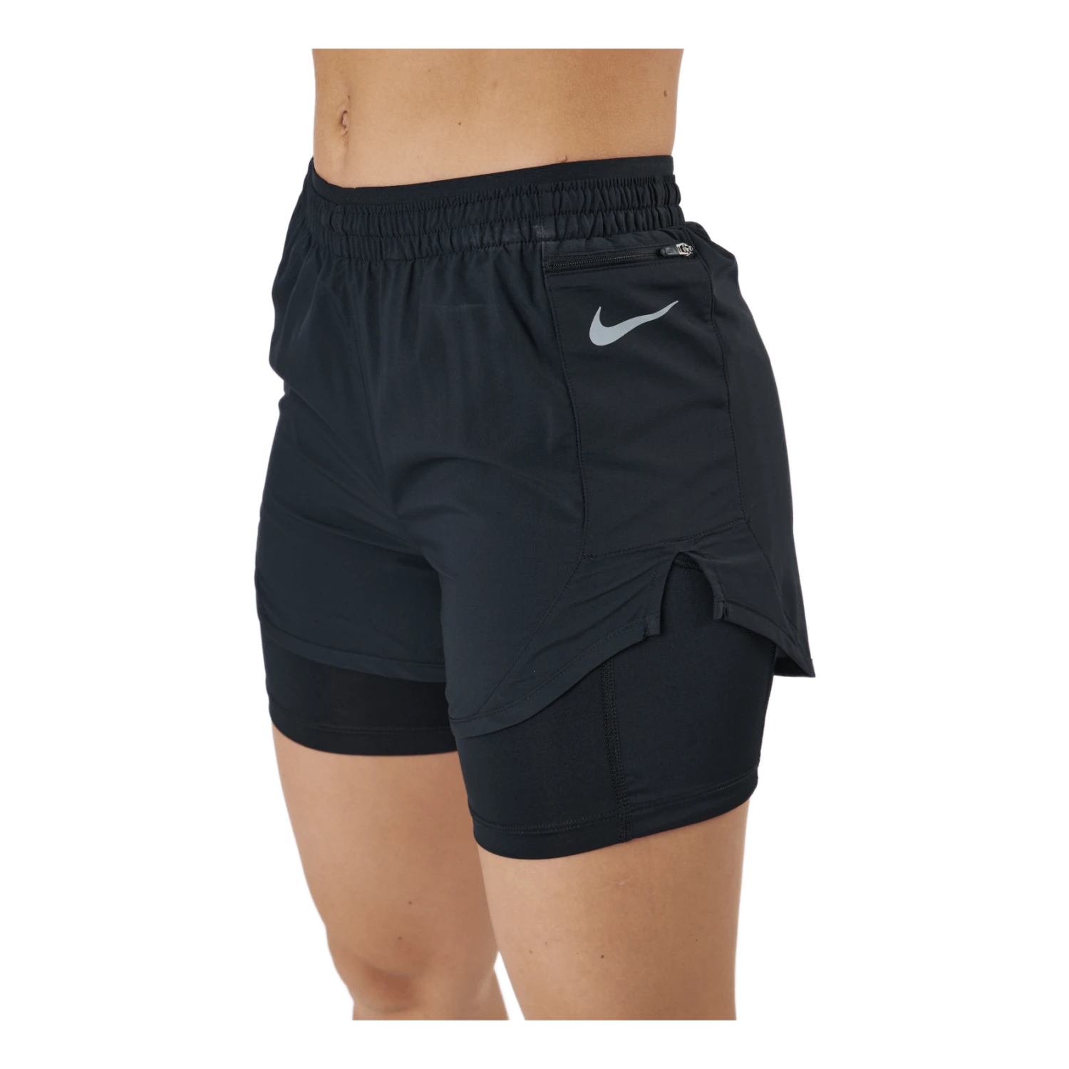 Nike Tempo Luxe Women's 2-in-1 Black/black/reflective Silv 6 Nike Tempo Luxe Women's 2-in-1 Black/black/reflective Silv - Image 4