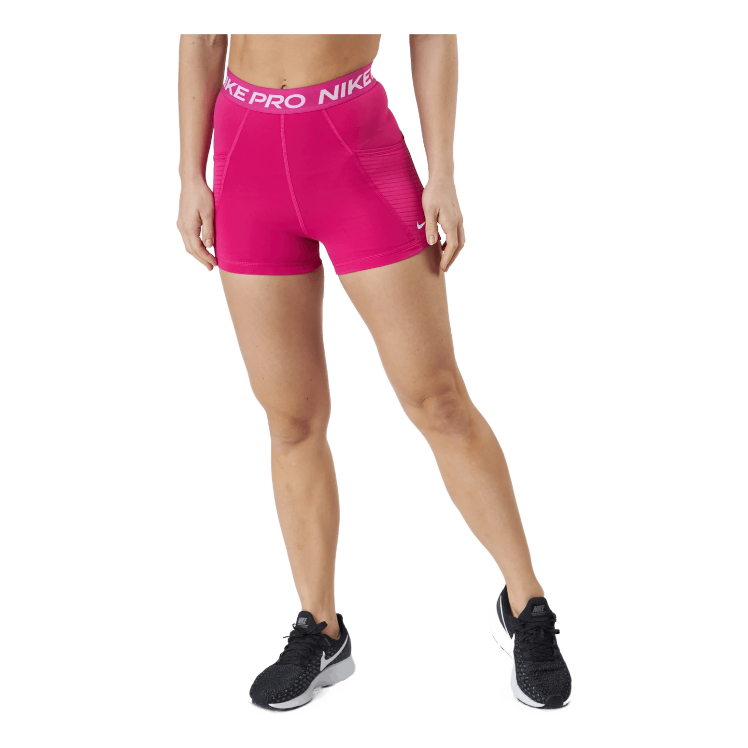 Nike Pro Dri-fit Women's 3" Hi Active Pink/white 3 Nike Pro Dri-fit Women's 3" Hi Active Pink/white
