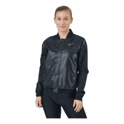 Nike Swoosh Run Women's Running Jacket BLACK/WHITE