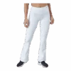 Flatter High Waist Flare Pants White