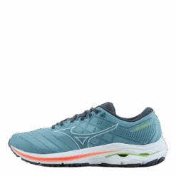 Mizuno Wave Inspire 18 Smoke Blue/white/neon Flame